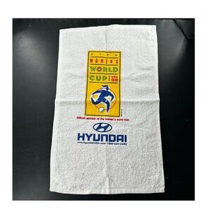 McArthur FIFA Women's World Cup 1999 Towel 11x18 White Hyundai Sponsor Vintage